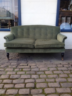 Gillows two seater made in 1877 - numbered and makers name on the back leg - stunning £650